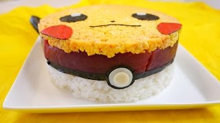 Pikachu Sushi Cake ピカチュウ 寿司 ケーキ [upl. by Jaenicke]