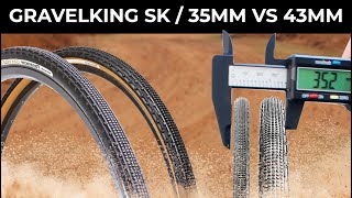 Panaracer Gravelking SK 35mm vs 43mm  Sizing and Test Ride [upl. by Feltie]