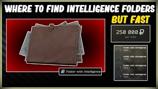 WHERE TO FIND A FOLDER WITH INTELLIGENCE IN ESCAPE FROM TARKOV  WHERE DOSE INTEL SPAWN  1211 [upl. by Hullda]