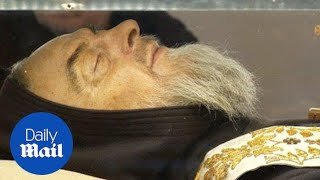 Mystic saint Padre Pio gets moved to the Vatican  Daily Mail [upl. by Simpson]