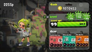 Splatoon 2  Turf War  Reaching Level 99 Level Reset [upl. by Ellinger]