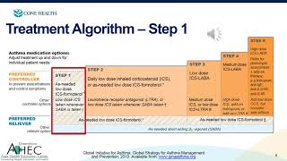 UNCG 2020 Asthma Lecture  GINA 2019 Algorithm [upl. by Crista]