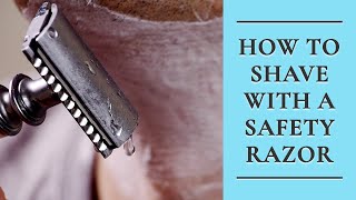 How to Shave with a Safety Razor  DoubleEdged Razor Shaving [upl. by Yekcin]