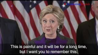 Hillary Clinton Concession Speech [upl. by Immij]