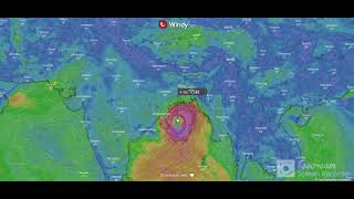 Windycom  live today  track cyclone  weather update  Edited by Meghadri Weather [upl. by Saito]