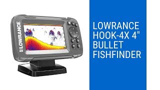 Lowrance HOOK4x 4quot Bullet Fishfinder [upl. by Shermy]