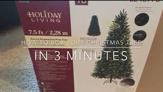 How to box your Christmas tree in 3 minutes [upl. by Noed]