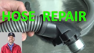 EASY How to repair Bad broken Hose in Vacuum Cleaner [upl. by Lebezej]