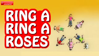 Ring A Ring A Roses  Famous Nursery Rhyme 3D Animated [upl. by Briano]