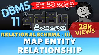 Entity Relationship Mapping  Relational Schema III  Database Sinhala Tutorial Part 11 [upl. by Chastity]