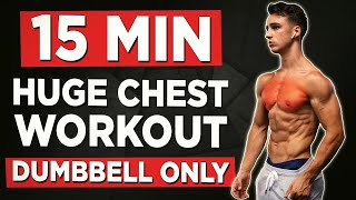 15 MINUTE CHEST amp SHOULDER WORKOUT DUMBBELLS ONLY [upl. by Berkie]