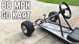 88 MPH DeLorean Kart Build Pt1  Vintage Go Kart Chassis [upl. by Yvad]