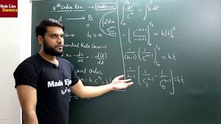 L13 Chemical Kinetics  2nd order amp nth order Rxn Half Life Calculation amp 1Q By Arvind Arora [upl. by Valenza]