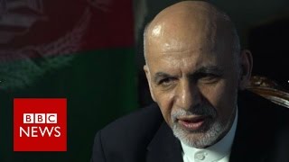 President Ashraf Ghani FULL interview  BBC News [upl. by Munsey]