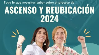 Proceso de Ascenso y Reubicación 2024 [upl. by Norri]