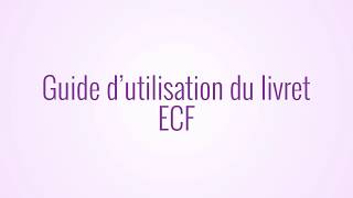 AFPA  Guide dutilisation du livret ECF [upl. by Laroy]