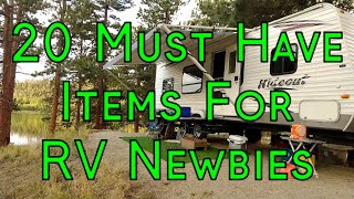 New To Camping amp RVing 20 Must Have Items For RV NewbiesNew RV Owners [upl. by Lexi]