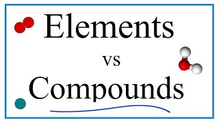 Elements vs Compounds Definitions Examples and Practice [upl. by Nnylear]