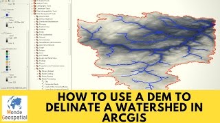 How to use a DEM to delineate a WatershedBasin in ArcGIS [upl. by Pius]