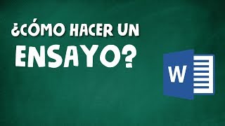 CÓMO HACER UN ENSAYO ACADÉMICO [upl. by Brenden]