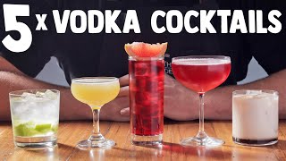 5 x Easy Vodka Cocktails part 1 [upl. by Ydor]