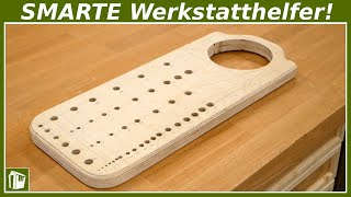 3 SMARTE Werkstatthilfen zum selber bauen Werkstatt Ideen  Franks Shed [upl. by Truscott285]