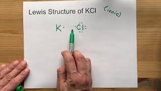 Draw the Lewis Structure of KCl potassium chloride [upl. by Notsud]