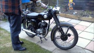 BSA Bantam Start and Ride B175 [upl. by Nalda]