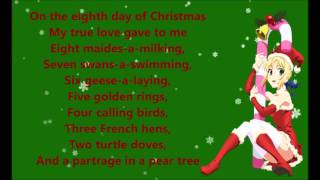 Nightcore  12 Days of Christmas Lyric Video [upl. by Anina16]