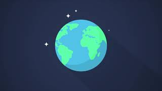 Earth rotating Animation  2D [upl. by Liana]