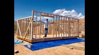 12x24 DIY Shed Build Part 3  Walls [upl. by Toogood]