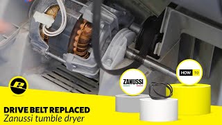 Zanussi Tumble Dryer Belt Replacement – Change a Dryer Belt YOURSELF [upl. by Aylward]