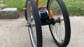 How to make a 3 wheel electric Bicycle at home [upl. by Lrigybab935]