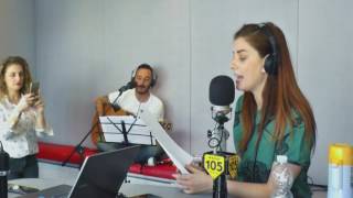 Annalisa canta quotAmore disperatoquot di Nada a Radio105 [upl. by Sayres]