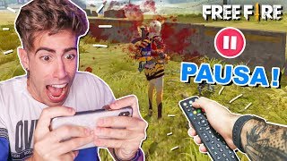 PAUSE CHALLENGE EN FREE FIRE RETO ÉPICO TERMINA MAL [upl. by Attirehs]