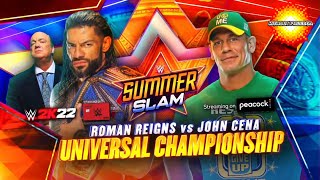 John Cena vs Roman Reigns  SummerSlam 2021 custom promo [upl. by Cestar463]