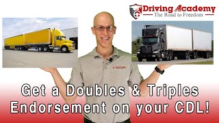 How to Add a Doubles and Triples Endorsement to Your CDL  Driving Academy [upl. by Hersh400]