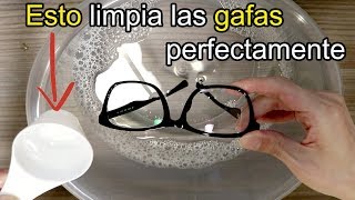 Aplícalo Esto limpia GAFAS Lentes Perfectamente [upl. by Cyna]