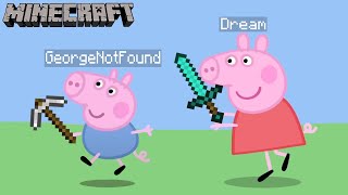 Minecraft Manhunt But Its Peppa Pig [upl. by Aicener]