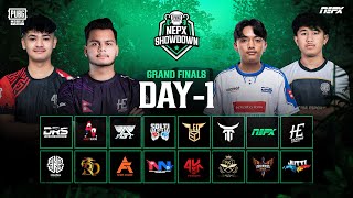 PUBG Mobile NEPX Showdown  Grand Finals Day 1 [upl. by Ehc]