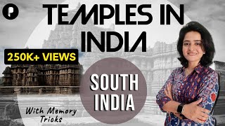 Temples in India  South India  Art amp Culture  with Memory Tricks by Maam Richa Lecture 4 [upl. by Ennailuj]