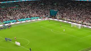 DONNARUMMA SAVES SAKAS PENALTY TO WIN EURO 2020 FOR ITALY OVER ENGLAND  LIVE AT WEMBLEY STADIUM [upl. by Herzog]