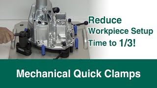 Manual Quick Clamps for Machining Fixture  IMAO [upl. by Trescott256]