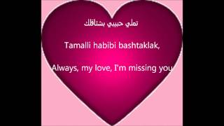 Amr Diab  Tamally Maak LyricRomEng Sub [upl. by Valaree]