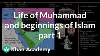 Life of Muhammad and beginnings of Islam part 1  World History  Khan Academy [upl. by Ronnholm198]