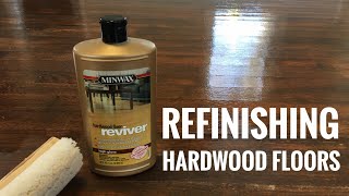 Refinishing Hardwood Floors With Minwax Reviver  Time Lapse [upl. by Karin8]