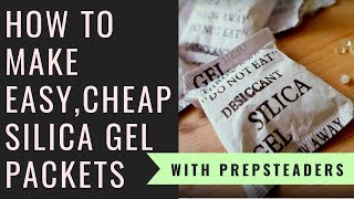 How to Make your own Silica Desiccant Packets for pennies [upl. by Namyac]