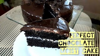 PERFECT CHOCOLATE MOIST CAKE by Chef RV recipe createwithcream nestlecream [upl. by Dnama]