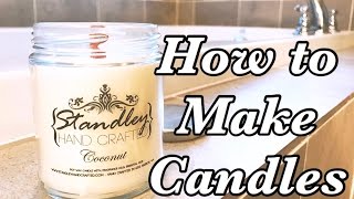 How to make scented candles  Candle making basics 101 [upl. by Vachil]