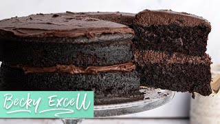 SUPER MOIST Chocolate Cake Recipe ✅ Easy recipe for beginners [upl. by Strait]